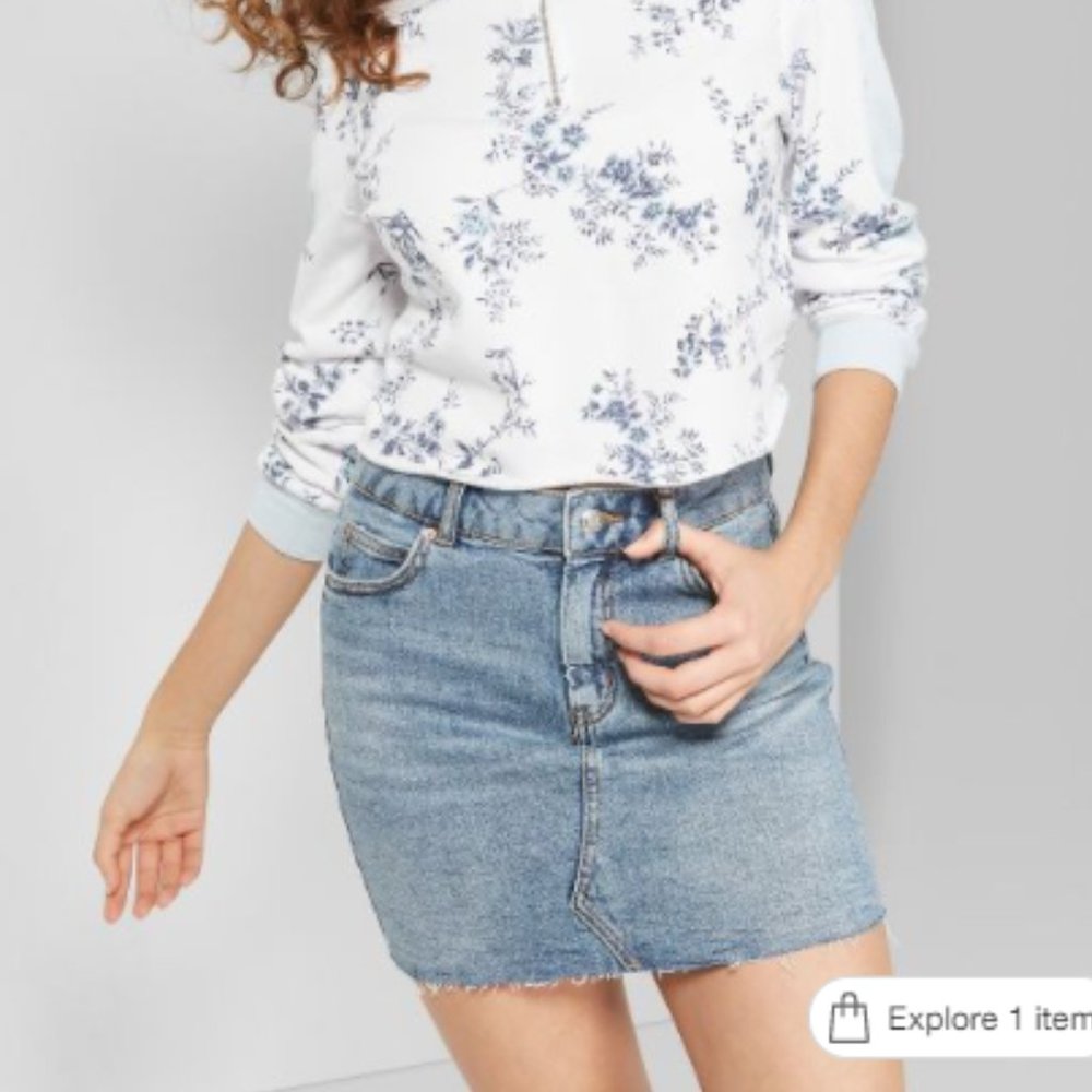 Wild Fable Denim Mini Skirt - BRAND NEW WITH TAGS